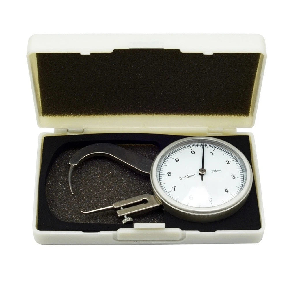 Thickness Gauge 010mm with Pointer Dial and Metal Construction for Workshop Use