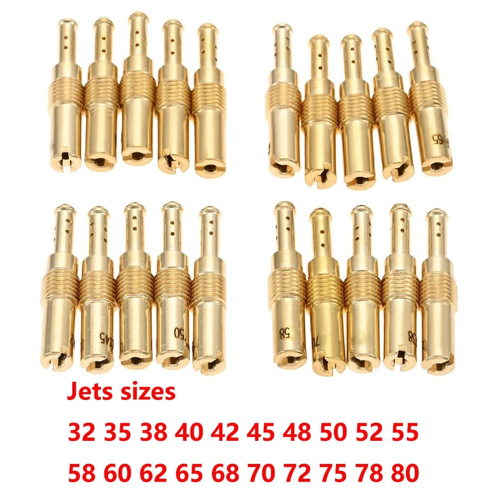 20Pcs Carburetor Pilot Slow Jet Kit for Keihin PWK FCR-MX PE PJ (N424-21)