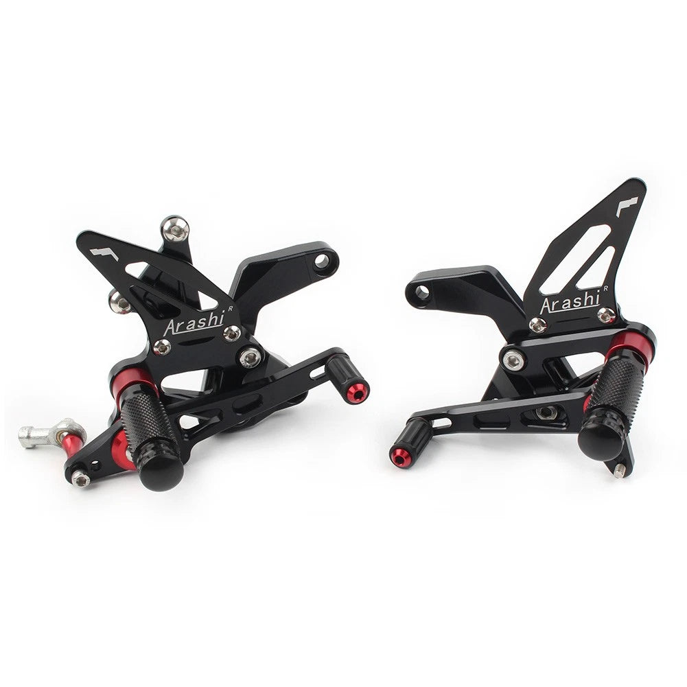 2X Footrest System for Kawasaki Z900 (2021–2023) Aluminum Black