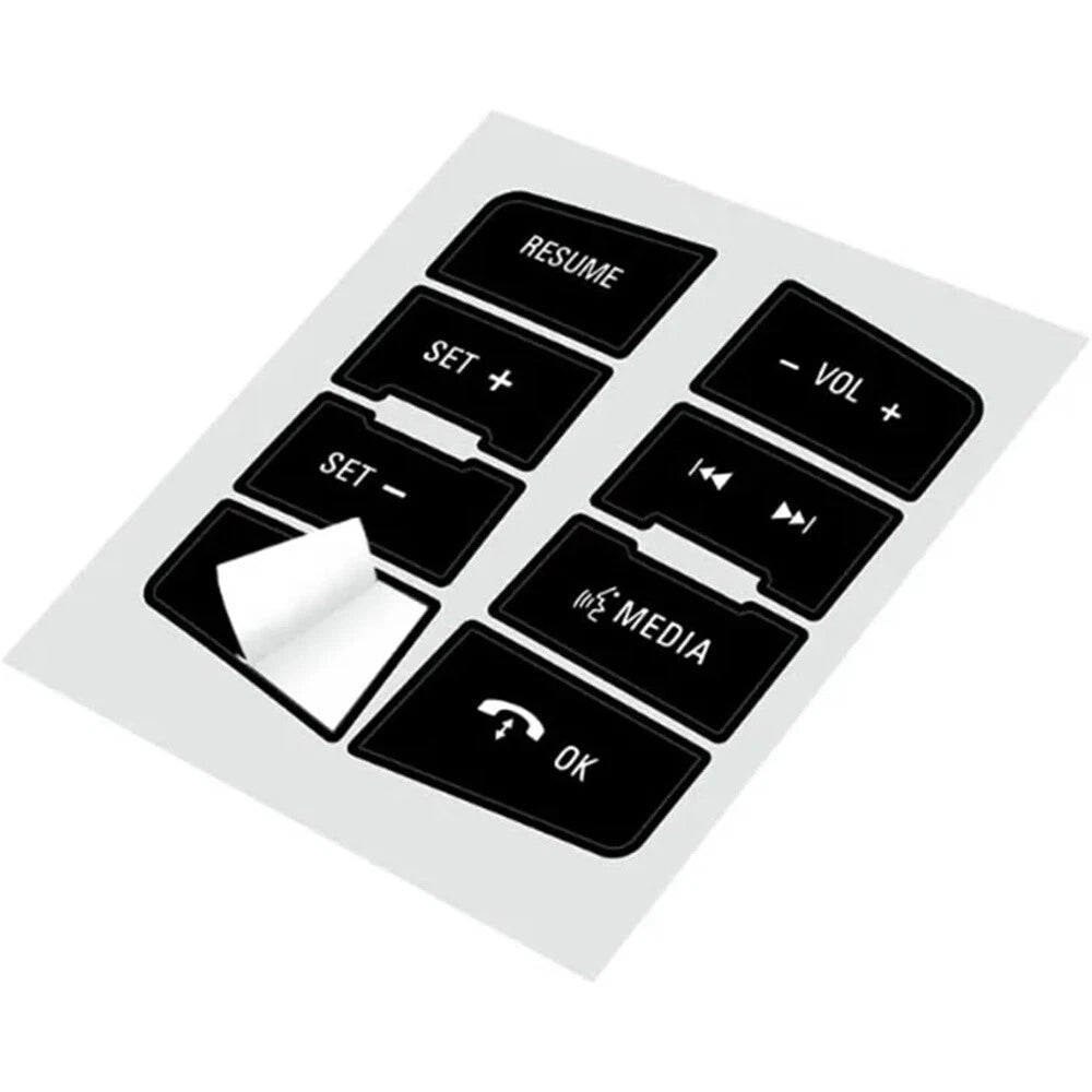 Steering Wheel Button Repair Decal Stickers for Ford Focus (2008–2010)