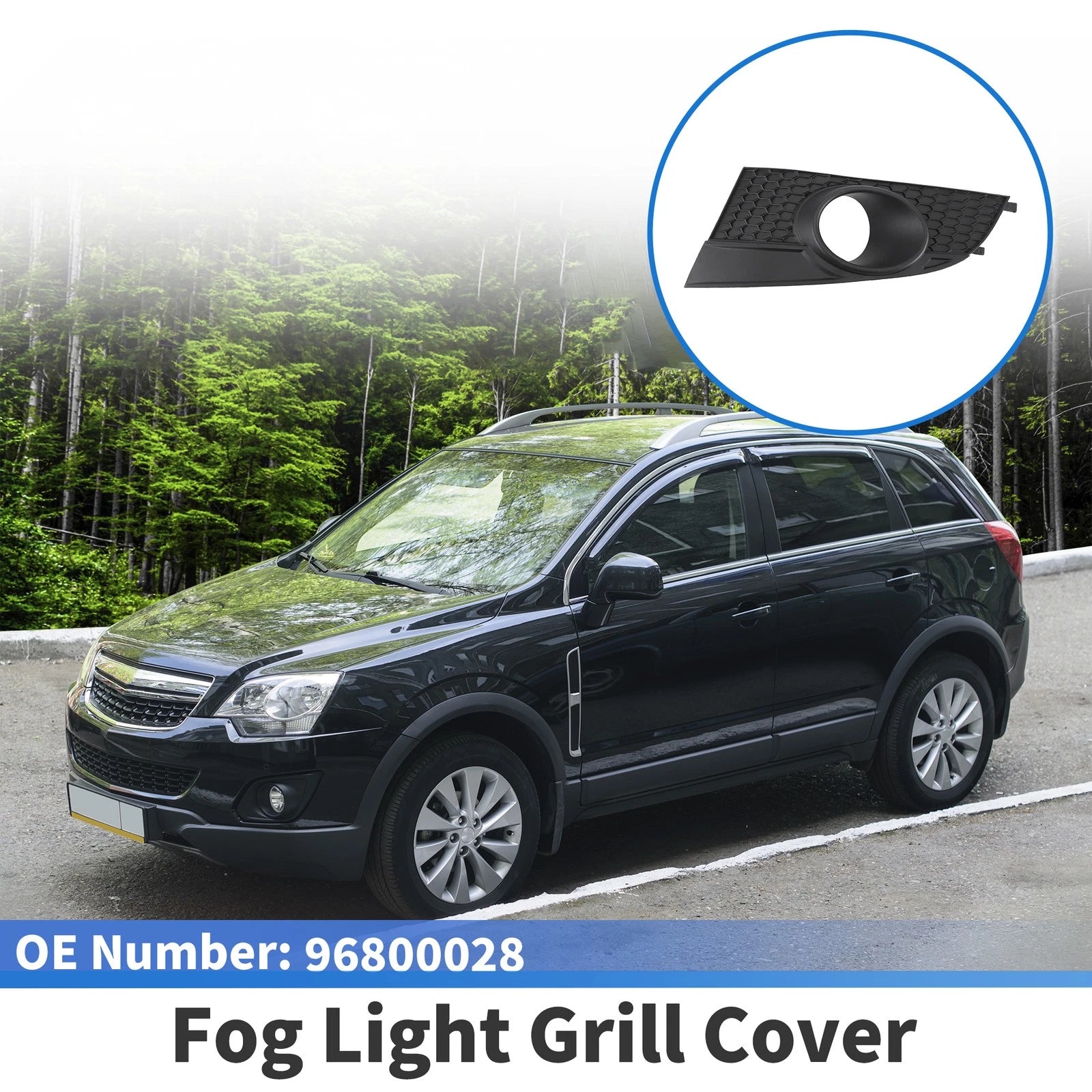 Front Left Fog Light Grill Replacement for Chevrolet Captiva (2012–2014)