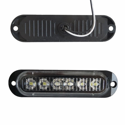 2X White LED Side Marker Clearance Light for Truck Trailer Bus RV (24V 12V)