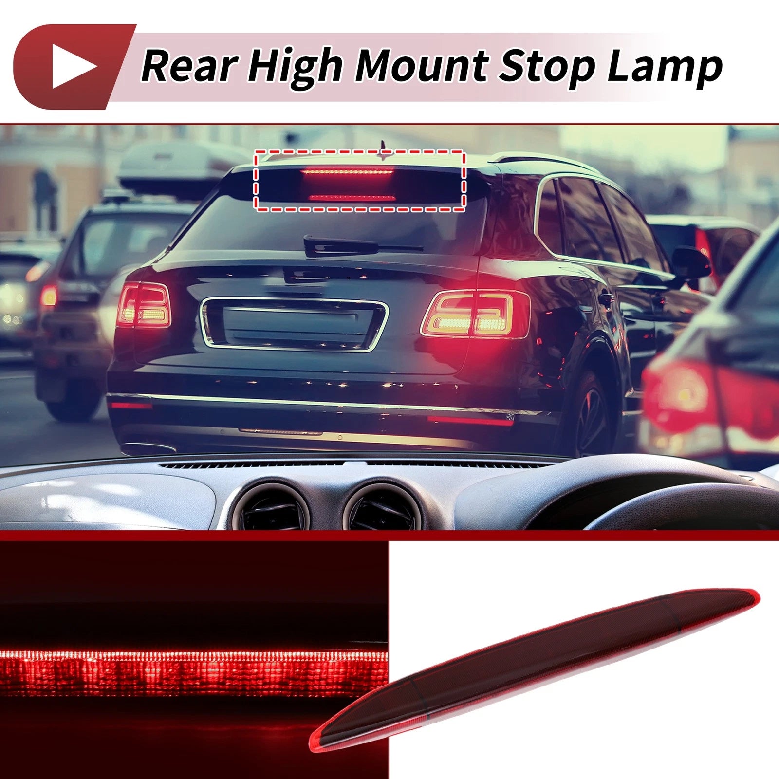 Third Brake Light Red LED Replacement for Subaru Outback (2015–2024)