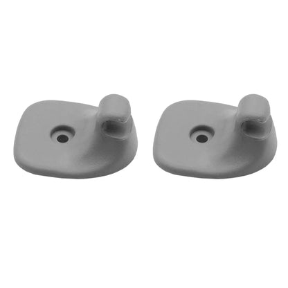 2pcs 5FS40TL2AB Car Sun Visor Clip Hooks Plastic Holder Grey For Jeep