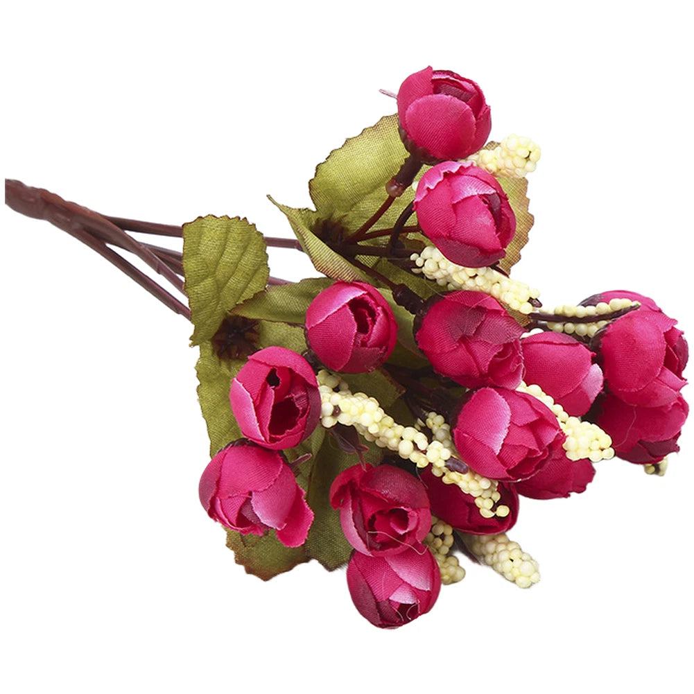 Star Rosebud Bouquet for Indoor Decor (23cm)