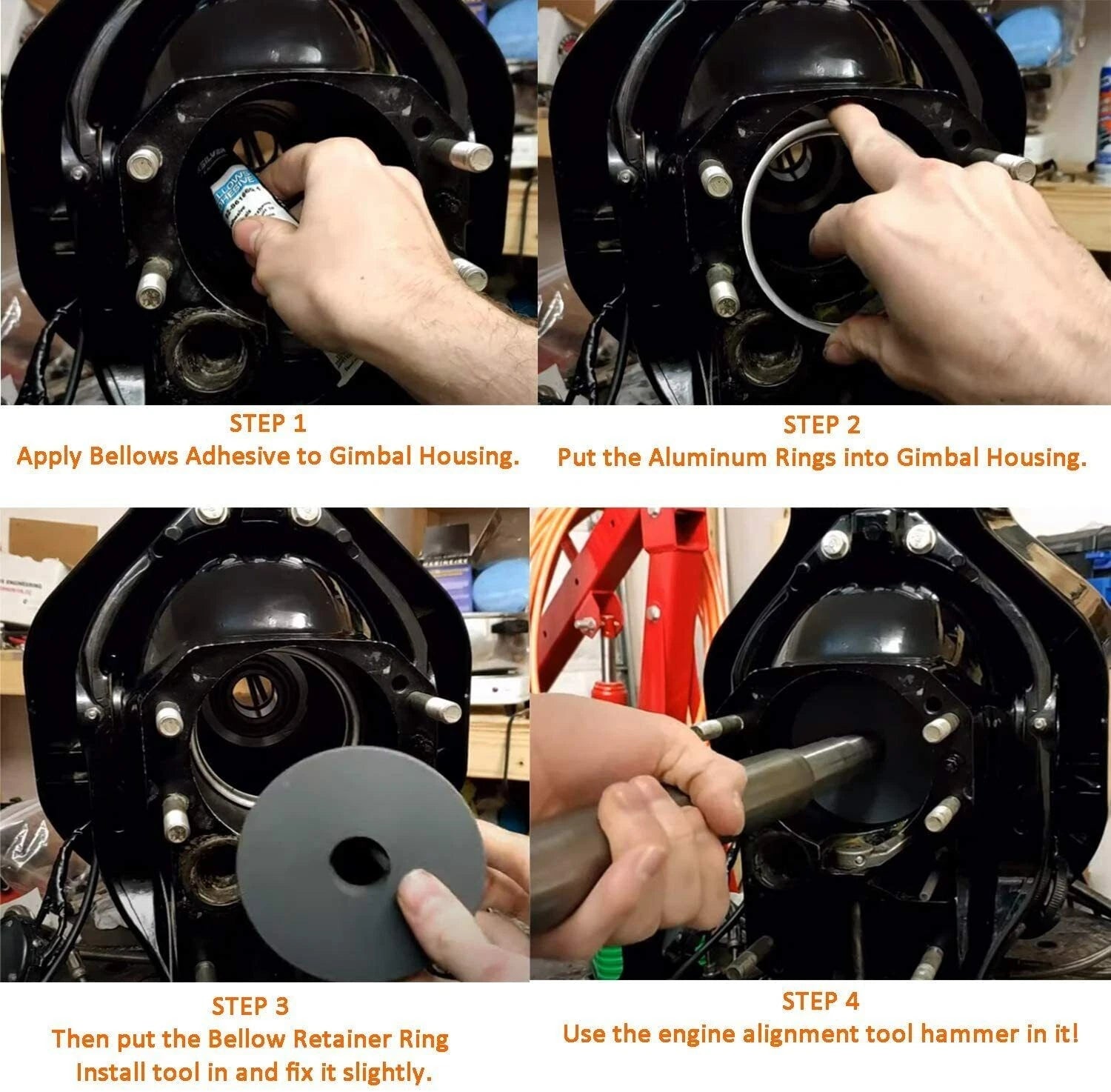 Bellow Retainer Ring Install Tool for Mercruiser Alpha Gen Two Bravo (1991)