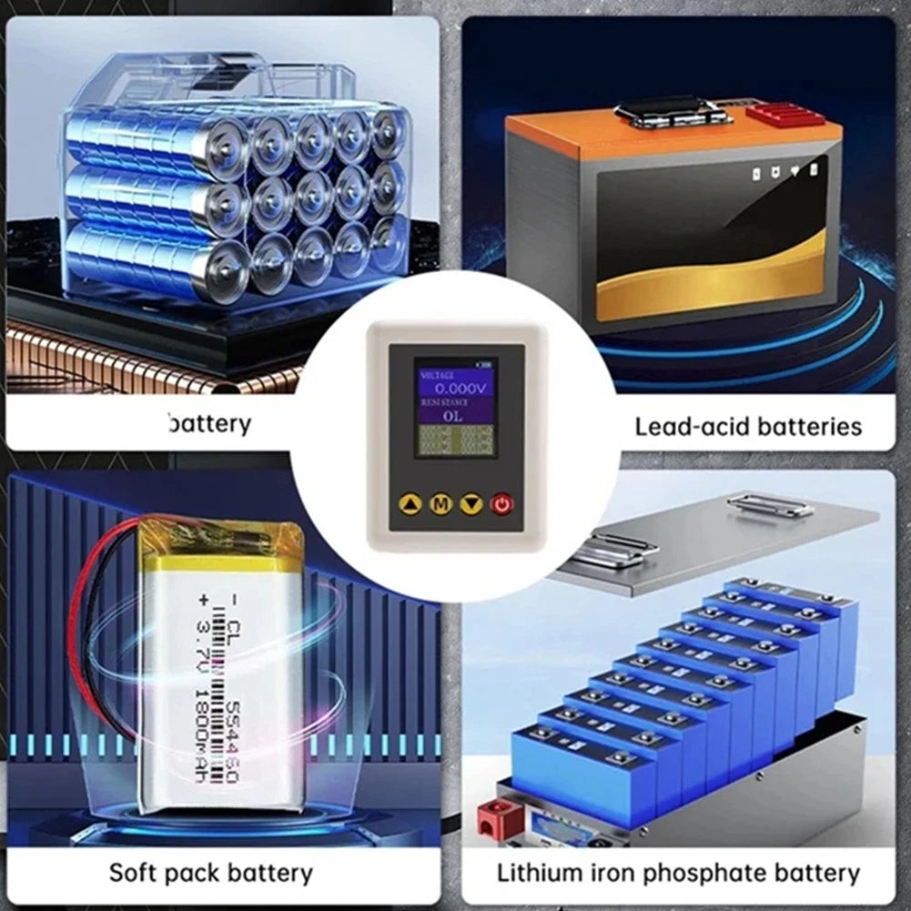 Handheld Battery Voltage Internal Resistance Tester with Display