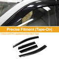 Window Deflectors Side Vent Visors Black 1 Set for Mazda CX-7 (2008–2011)