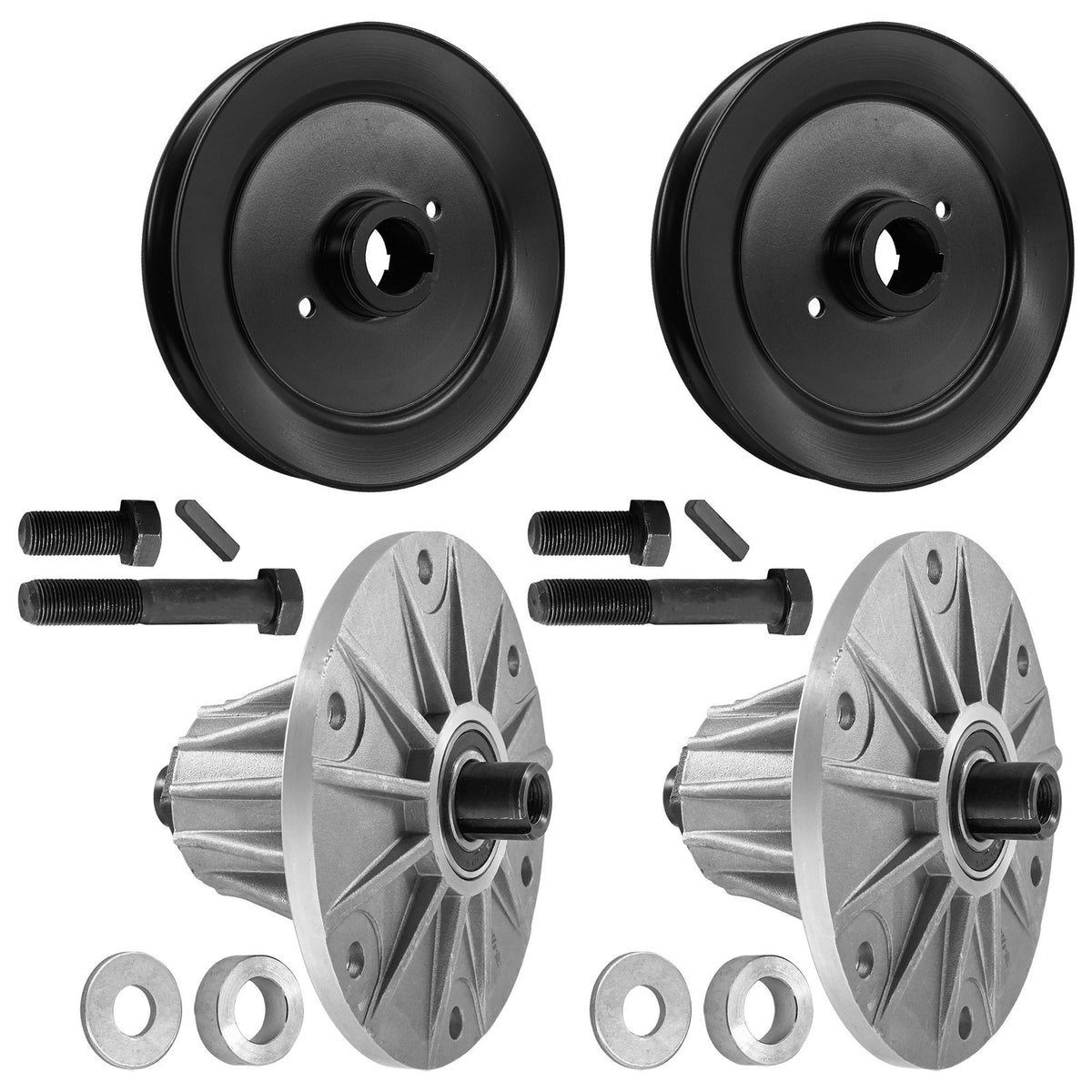 Deck Spindle Pulley Replacement for Woods MZ3361G MZ3372G (52 Inch Deck)
