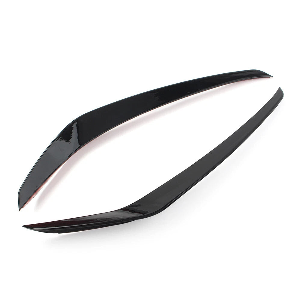 1 Pair Front Bumper Side Air Vent Trim for VW Golf 7 (2013–2016) Glossy Black
