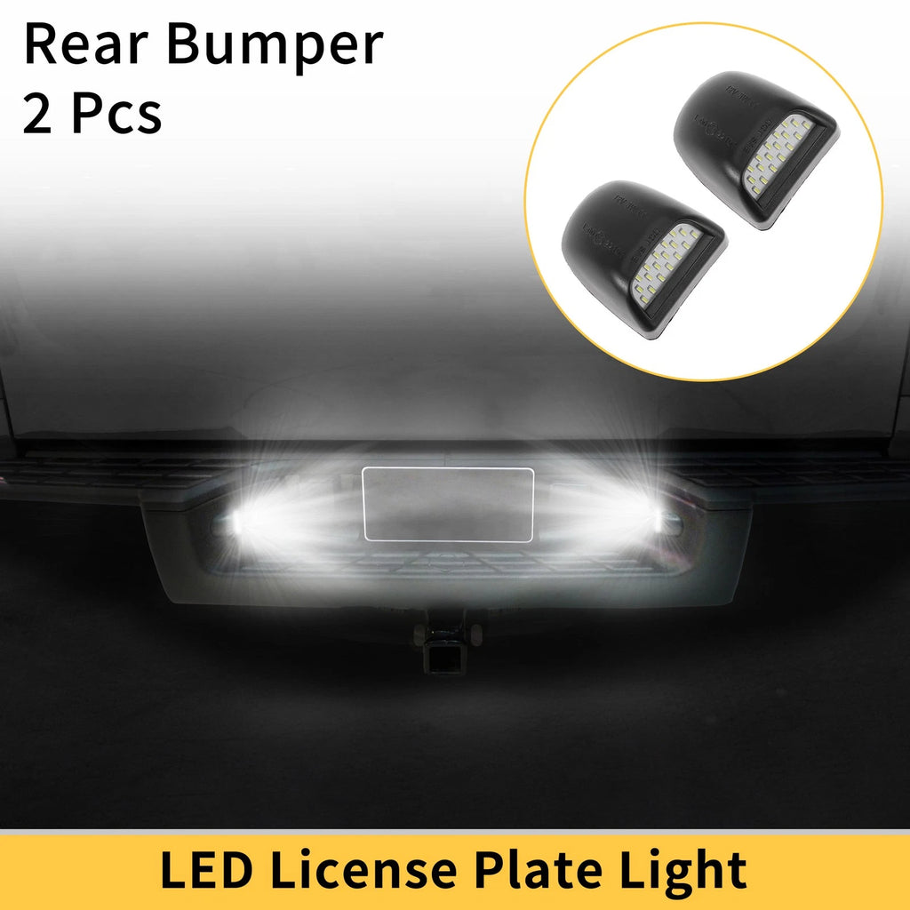 2pcs License Plate Light Lamp Replacement for Chevrolet Silverado (2014–2018)