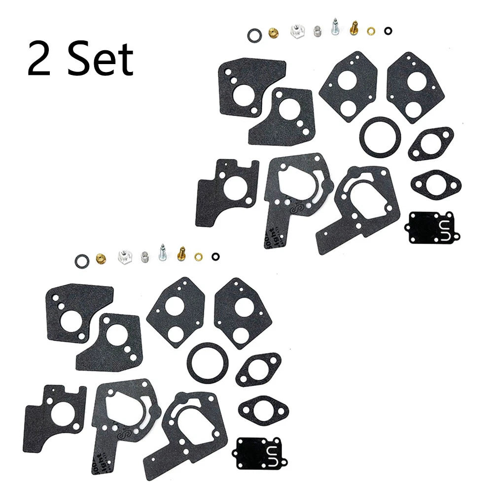 Set of 2 Carburetor Repair Kits for B&S 3HP 4HP 5HP Engines (495606 494624)