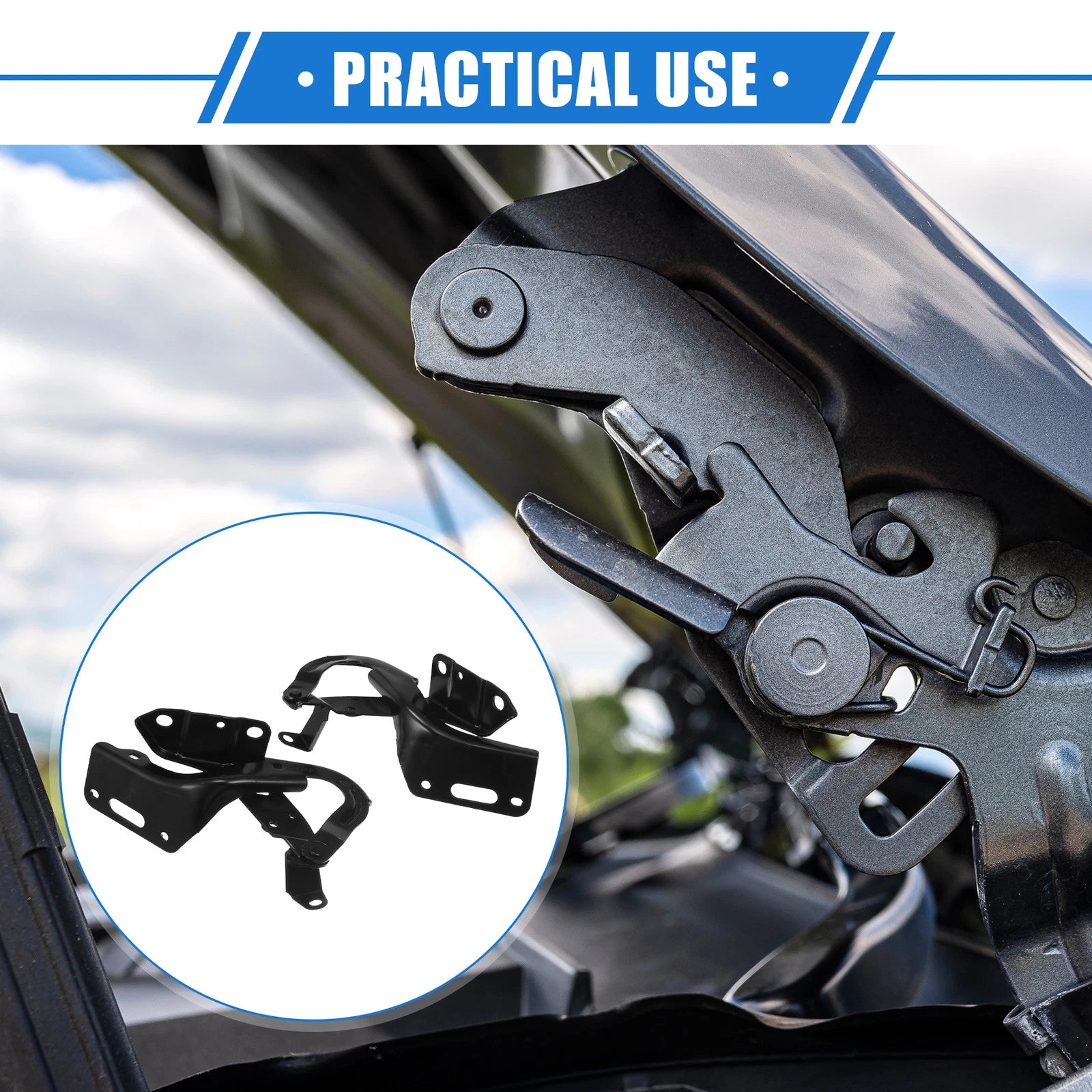 Hood Hinge Pair Replacement for Honda HR-V (2016–2018) Left Right