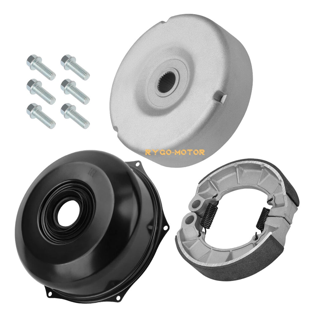 Rear Brake Drum & Cover w/Shoes for Honda Rubicon 500 TRX500FA/FGA/FPA (2001–2014)