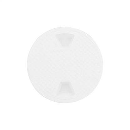 4" Round Non Slip Inspection Hatch for Marine Boat Yacht (White ABS)
