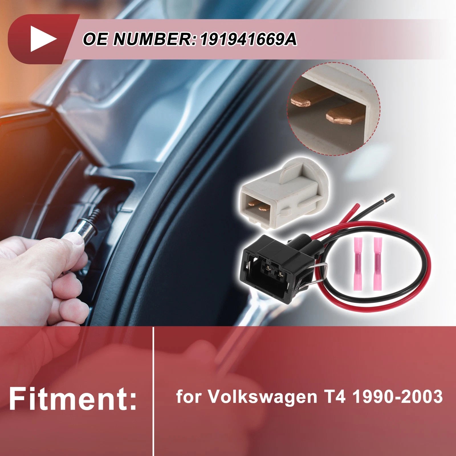 Side Marker Light Socket Wiring for Volkswagen T4 (1990–2003)