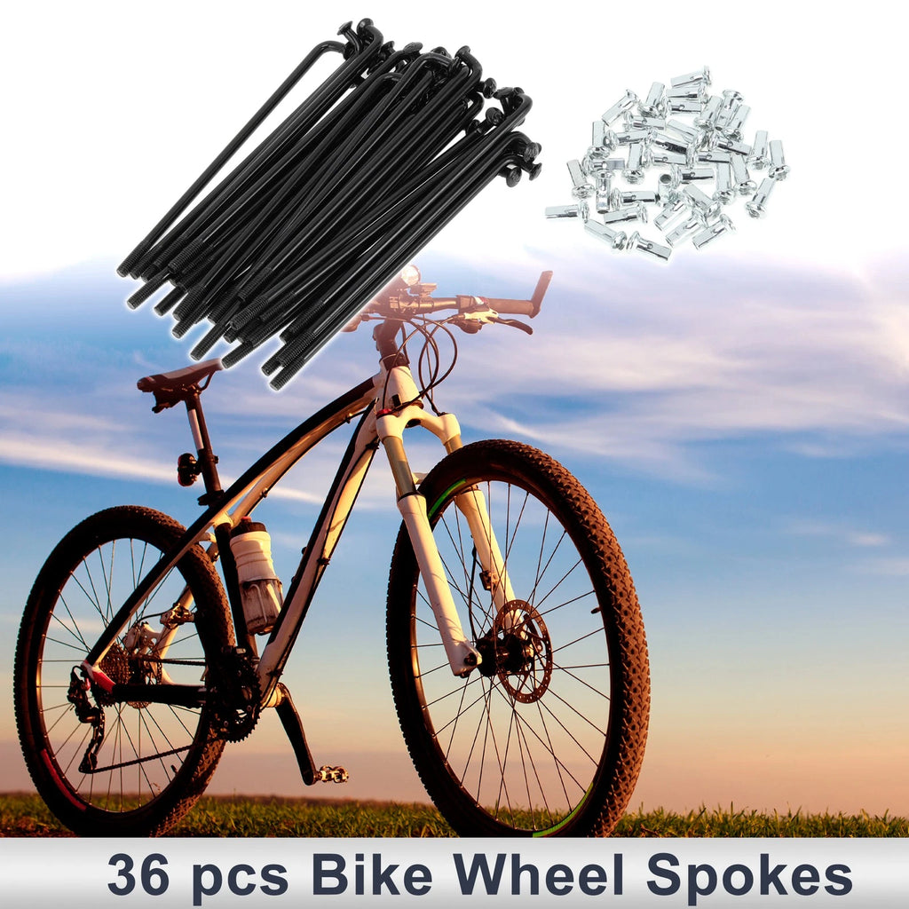 Bicycle Spokes Nipple Replacement Set 12G 78mm Carbon Steel Universal