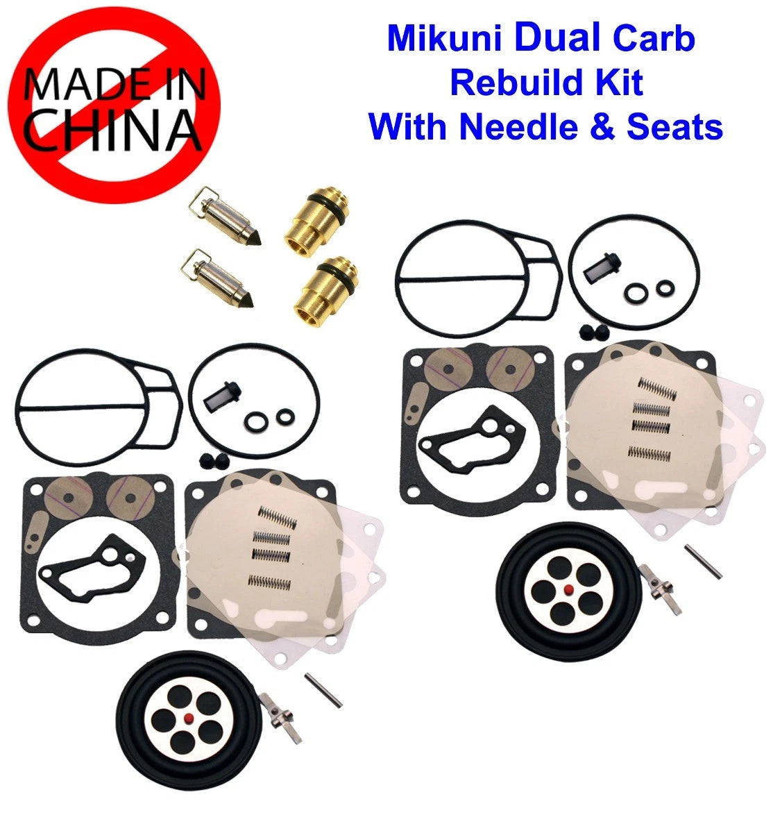 Dual Mikuni Super BNI SBNI Carburetor Rebuild Kit for Yamaha GP 800 R (1998–2001)