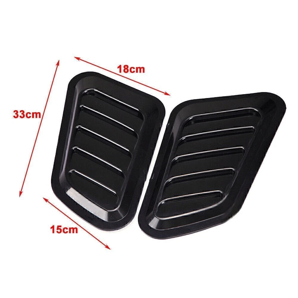 2X Air Flow Intake Hood Scoop Vent Cover Universal