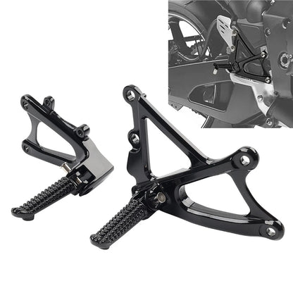 Front Aluminum Footrest Bracket for Yamaha YZF R1 (2009–2014) Black