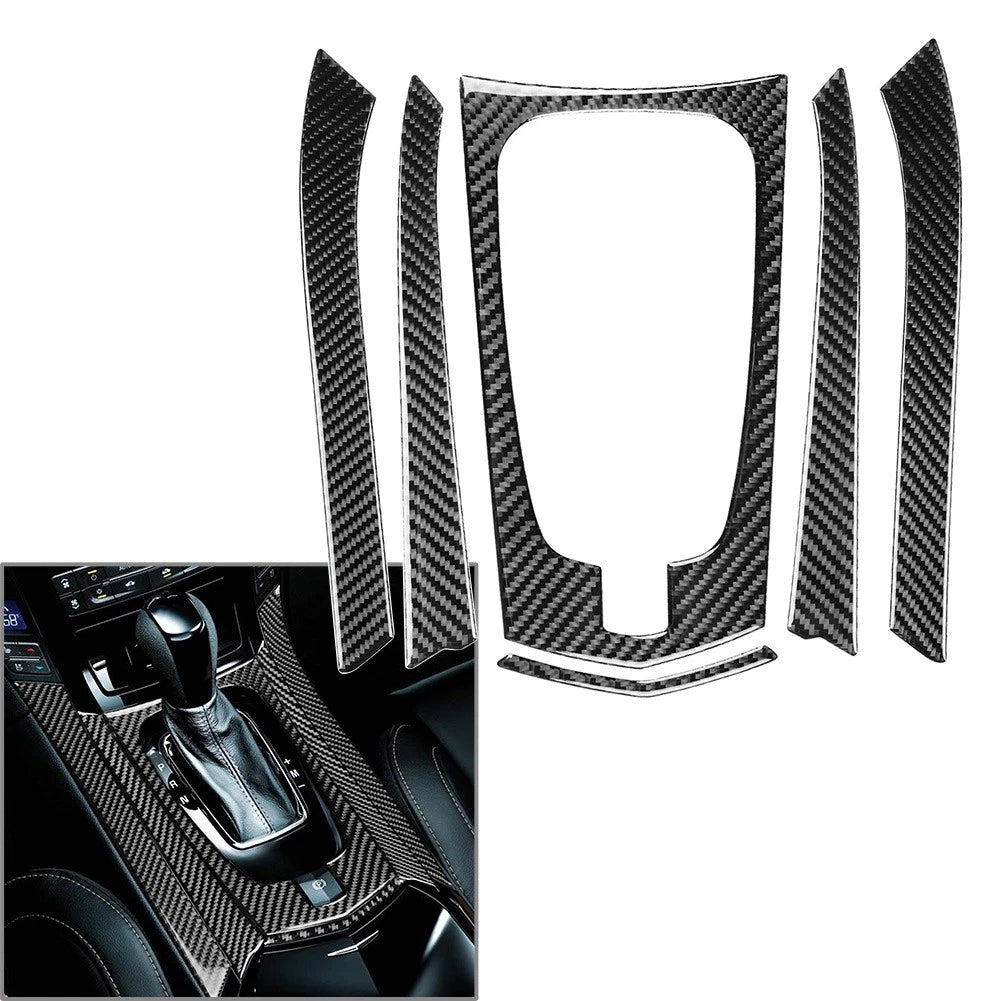 Carbon Fiber Gear Shift Frame Trim Cover for Cadillac CTS (2008–2013)