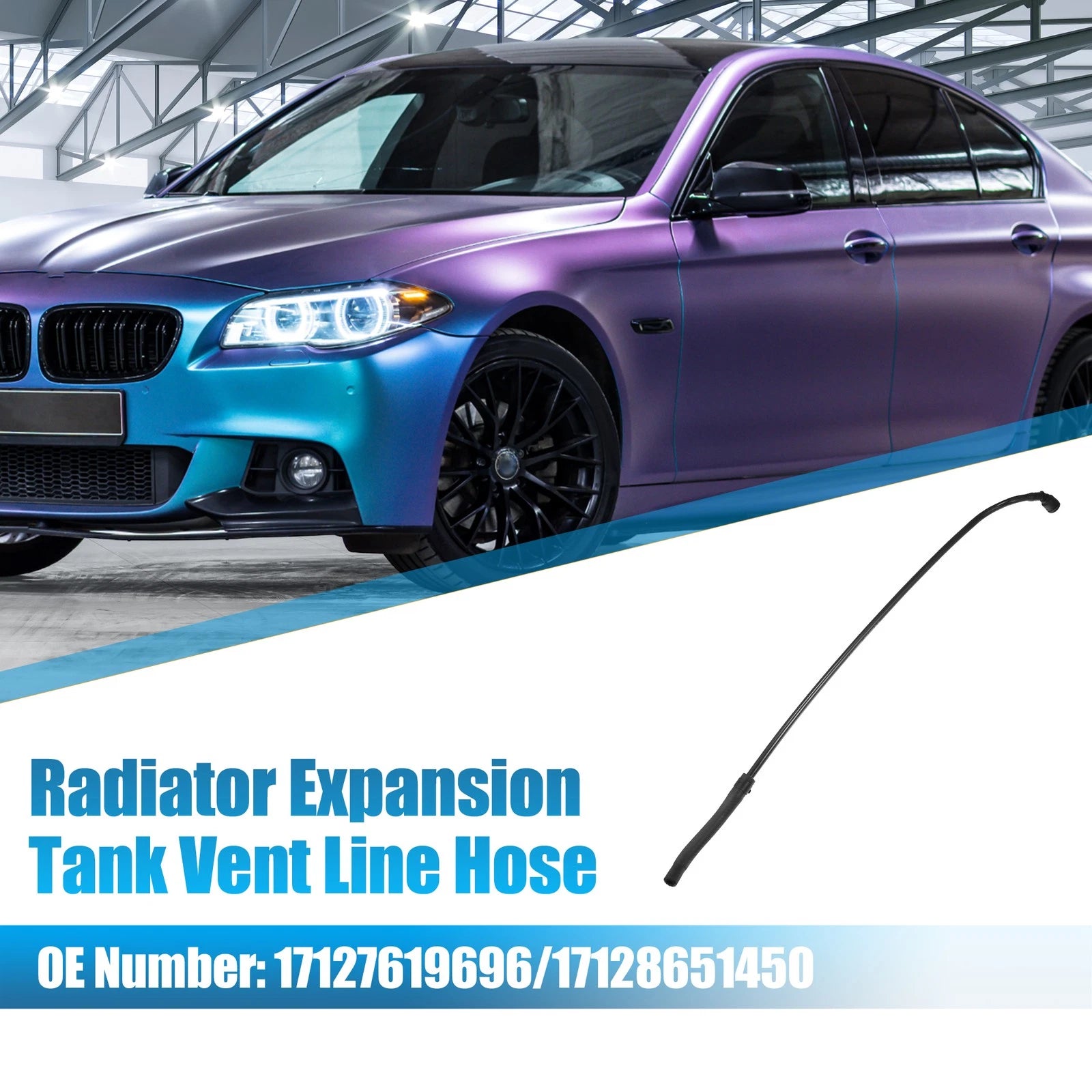 Radiator Expansion Tank Vent Line Hose Replacement for BMW 528i (2008–2010)