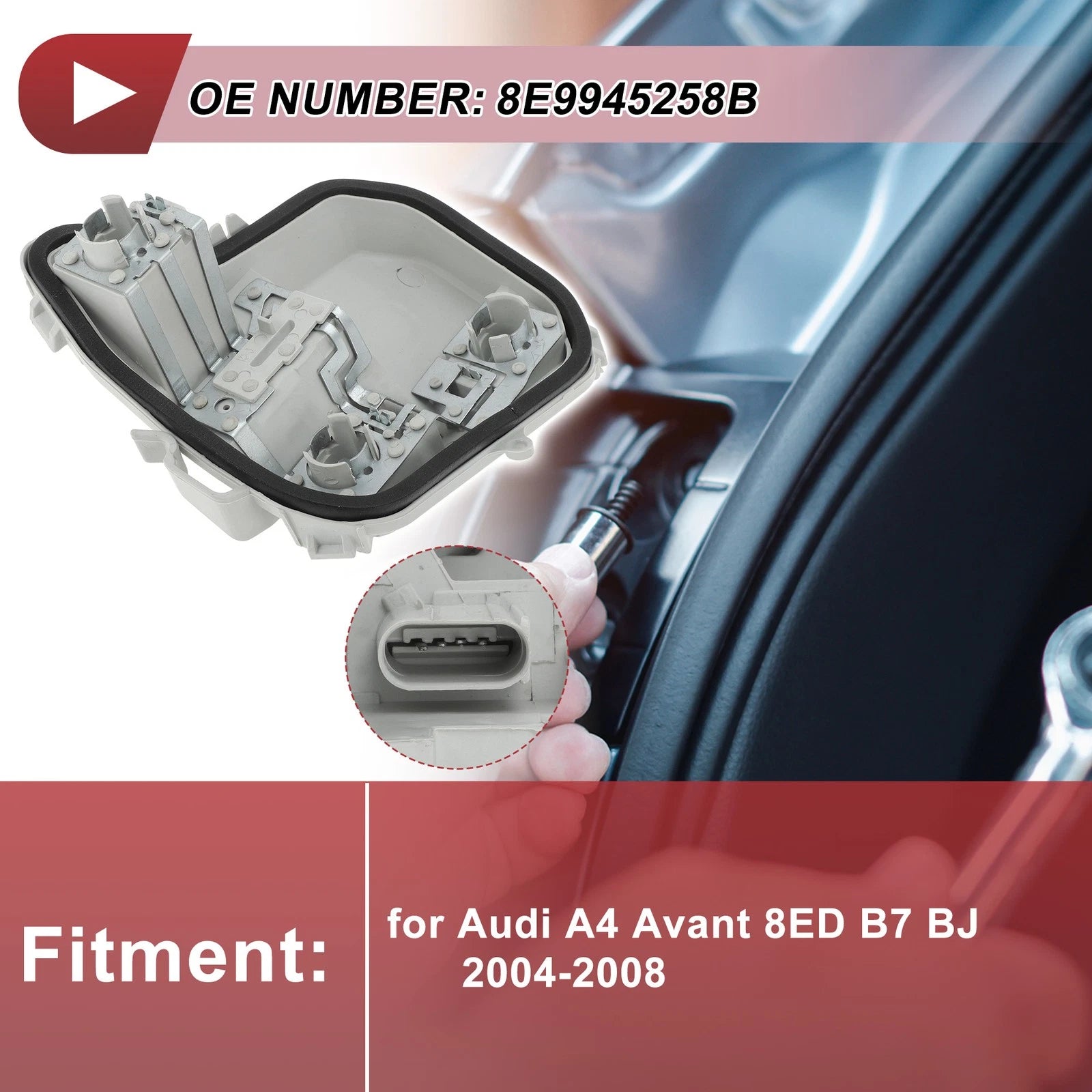 1 Pc Right Tail Light Socket for Audi A4 Avant (2004–2008) No. 8E9945258B