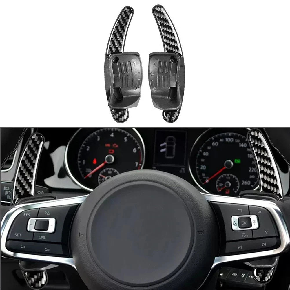 Steering Wheel Shift Paddle Extensions for Volkswagen Golf 6, Jetta, Seat Leon (2010–2014)