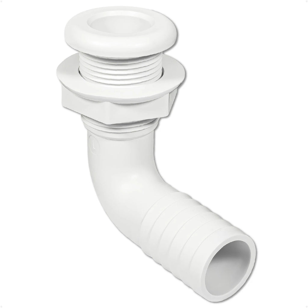1-1/8" Angled Thru-Hull Fitting for Boat & Pontoon (FO4982)