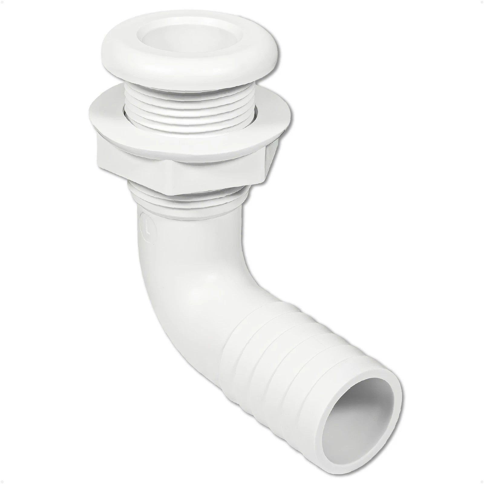 1-1/8" Angled Thru-Hull Fitting for Boat & Pontoon (FO4982)