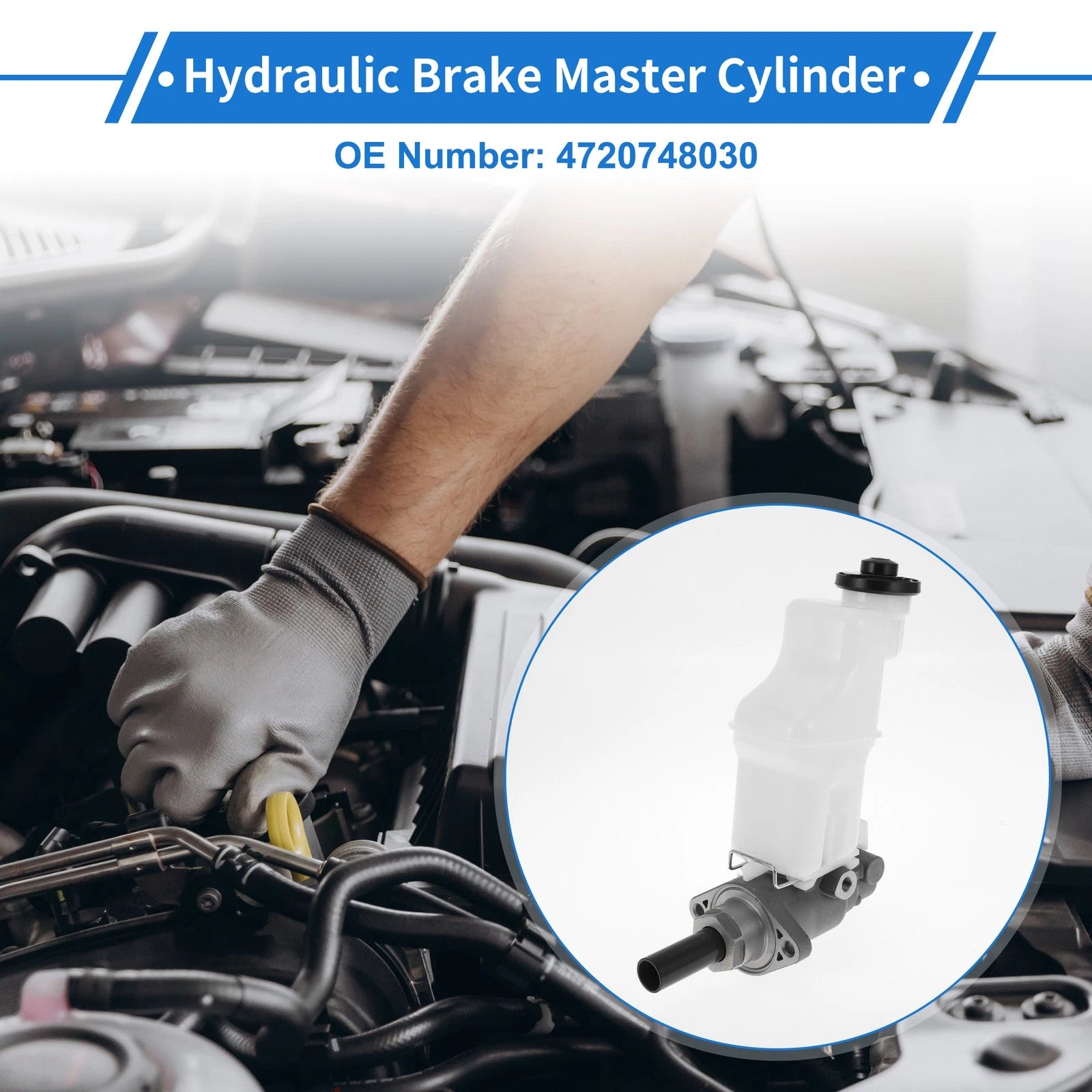 Brake Master Cylinder with Reservoir Replacement for Toyota Highlander (2004–2007)