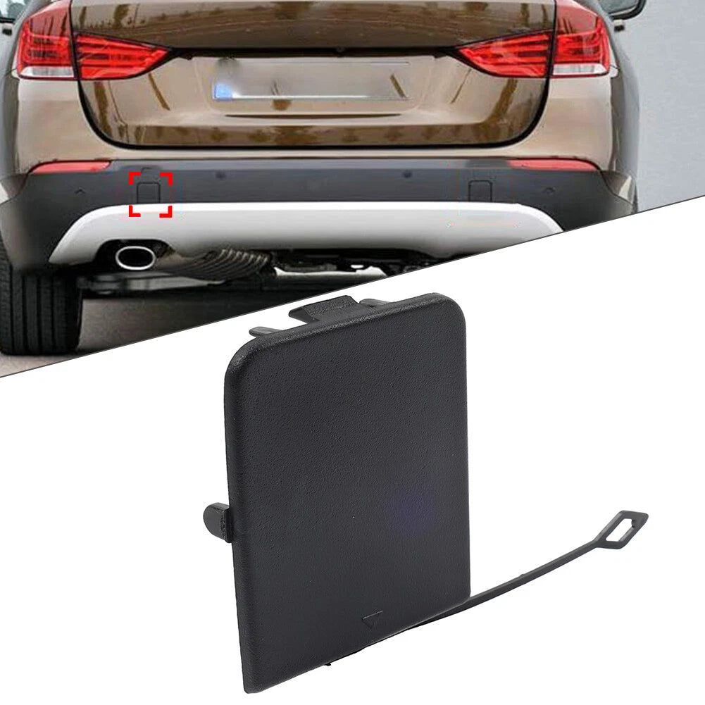 Left Rear Bumper Tow Hook Cover for BMW X1 E84 (2013–2015) Black