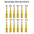 12pcs Carb Idle Jet Slow Pilot Jets for Mikuni TM VM28/486 HSR42/45/48 #40-67.5