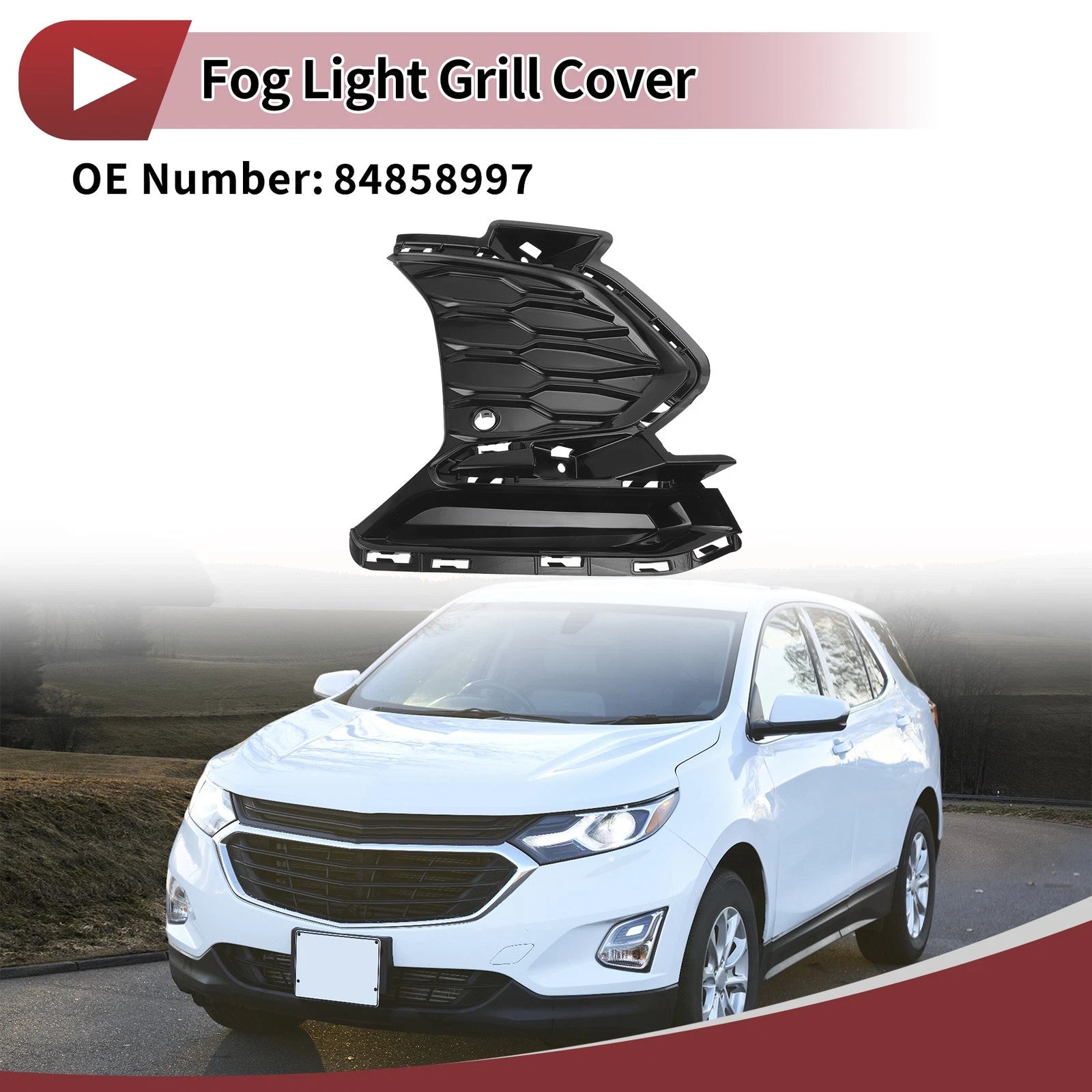 Front Right Fog Light Grill Replacement for Chevy Equinox (2021–2023)