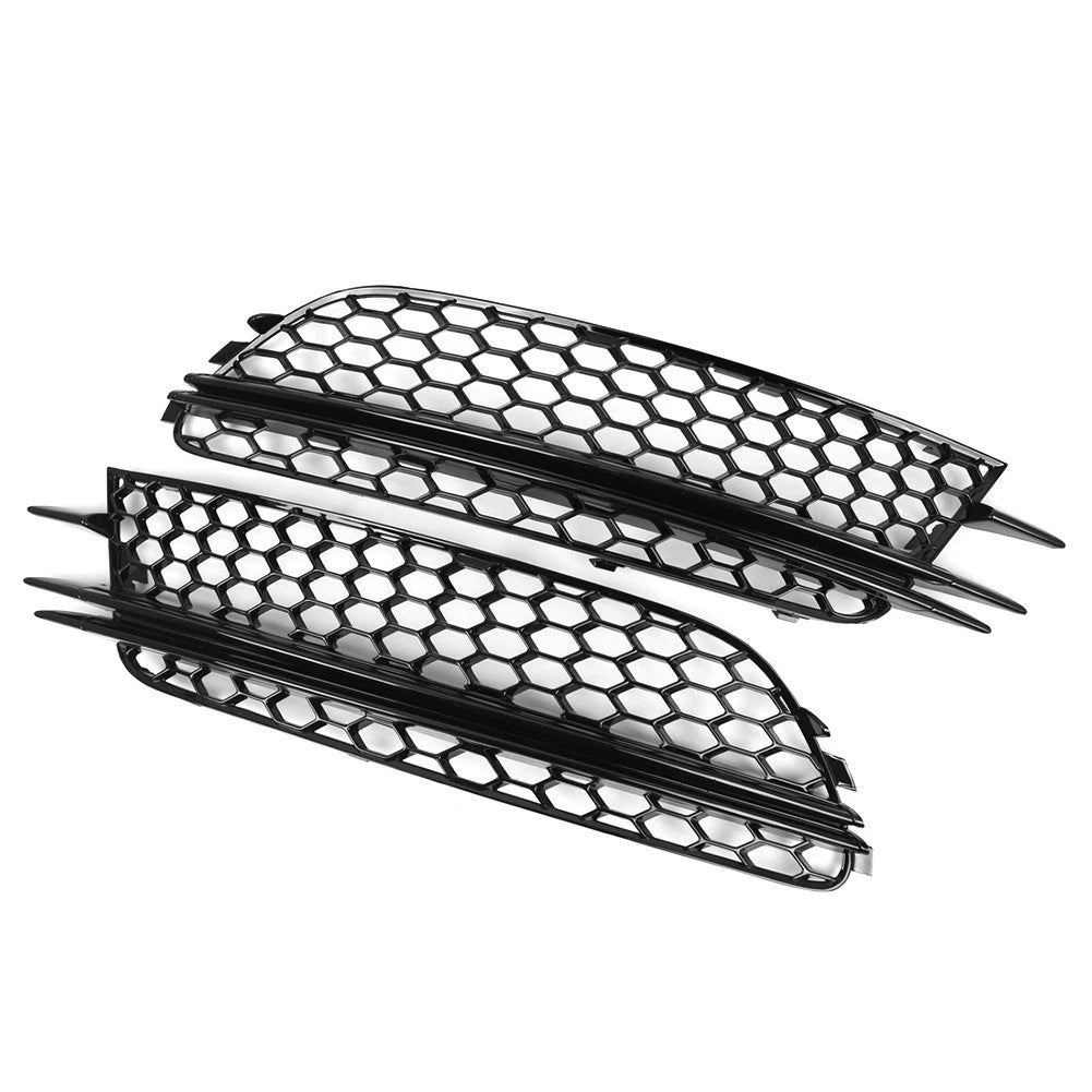 Honeycomb Front Bumper Grill with Fog Lights for Audi A6 C7 (2012–2015)