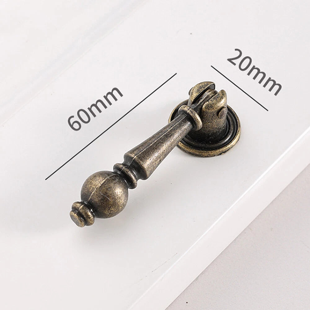2X Antique Drawer Pull Knob Cabinet Handle Hardware