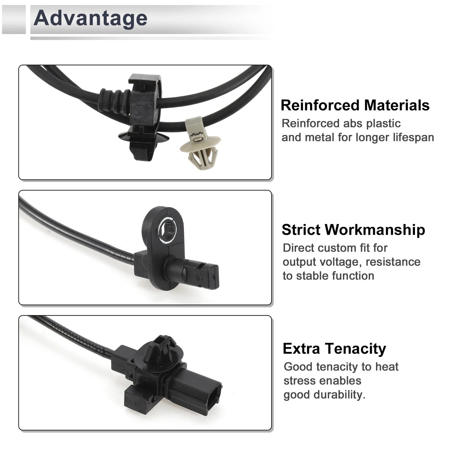 ABS Wheel Speed Sensor Rear Right Replacement for Honda CR-Z (2011–2016)
