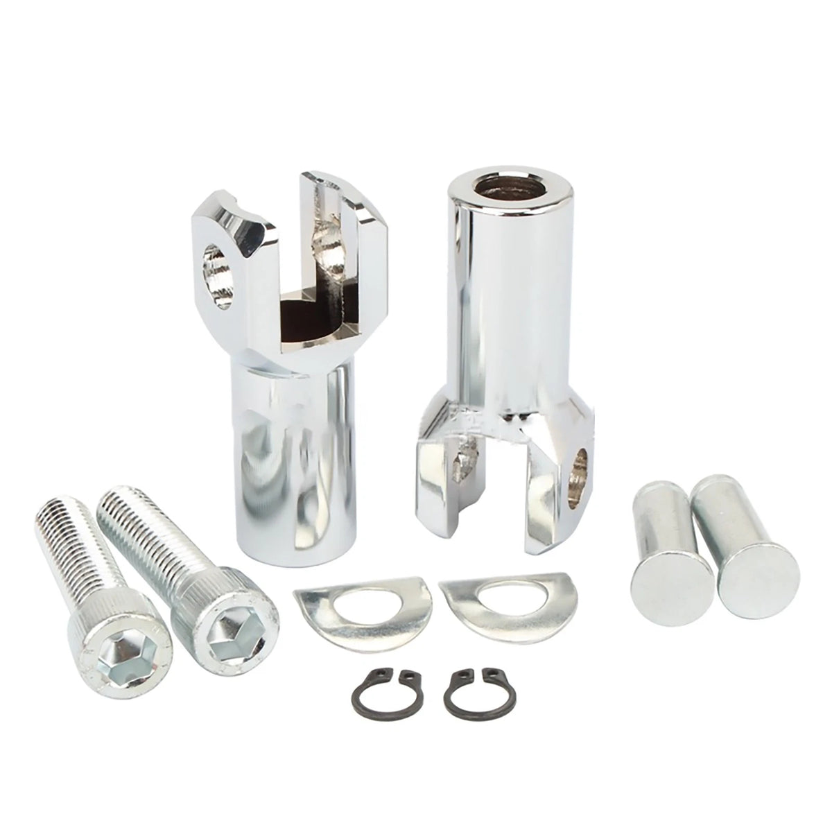 Set of 2 Foot Peg Support Mounts for Harley Davidson Softail (2000–2006)