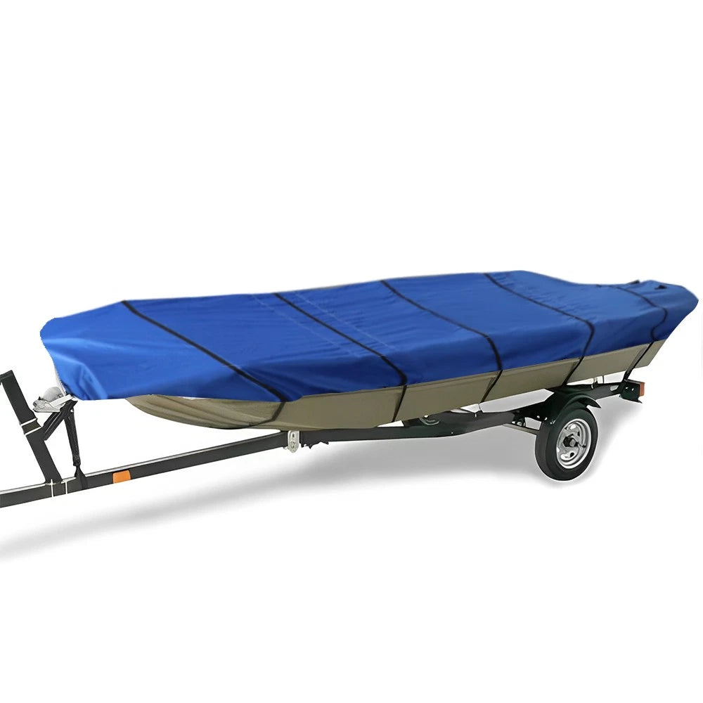 Heavy Duty 600D Waterproof Trailerable Jon Boat Cover 16Ft