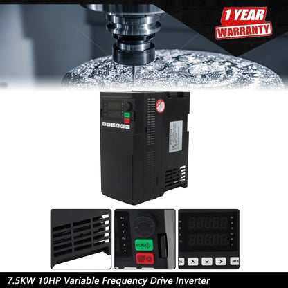 7.5KW 10HP Variable Frequency Drive Inverter CNC VFD VSD 220V 1-3 Phase