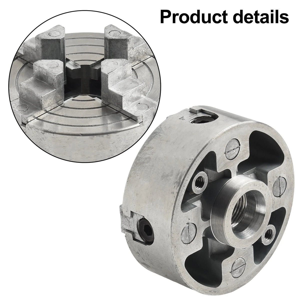 Four-Jaw Chuck with Small Wrench for Metal Mini Lathe