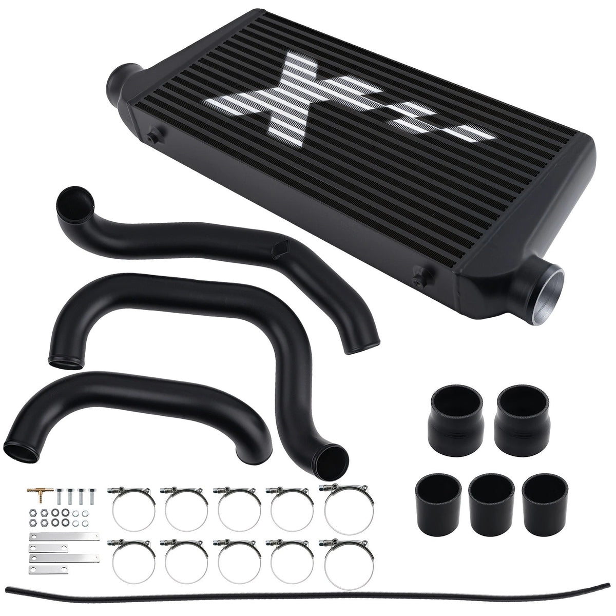 Front Mount Intercooler Kit for Nissan Skyline R32 GTST (1989–1994) Turbo Black Bar Plate