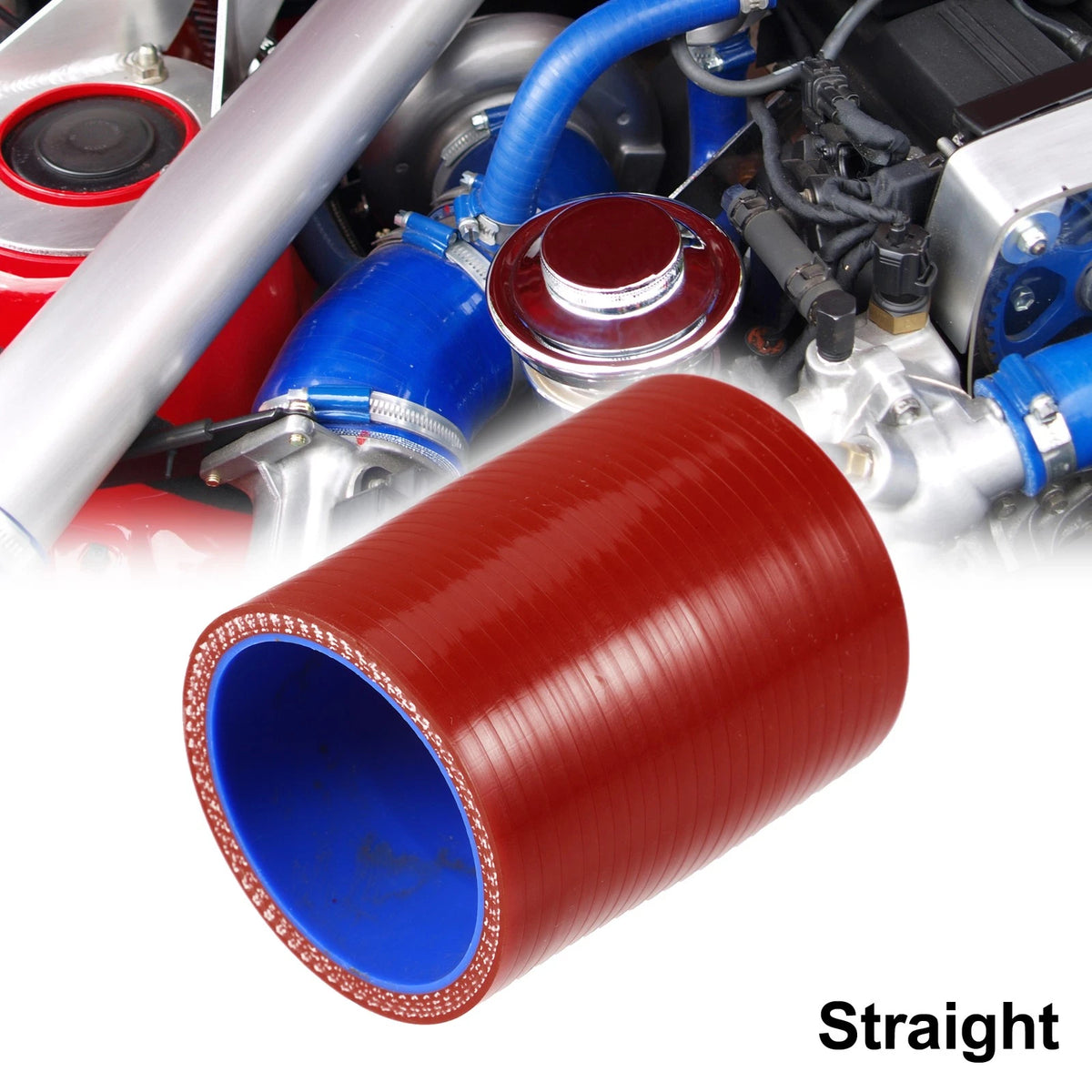 Silicone Hose Coupler for Car (48-51mm 1.9"-2" ID) Intercooler Tube Red