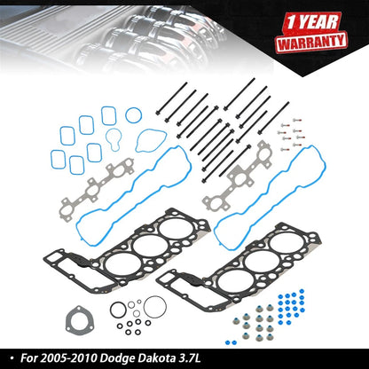 Cylinder Head Gasket Set with Head Bolts for Jeep Dodge Mitsubishi (2005–2012)