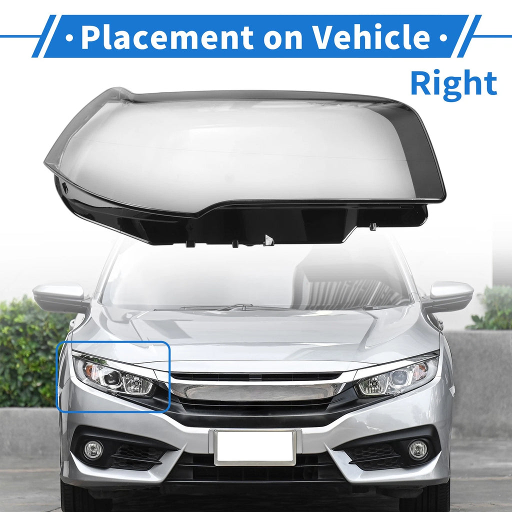 Front Right Headlight Lens Cover Replacement for BMW X3 E83 (2004–2010)