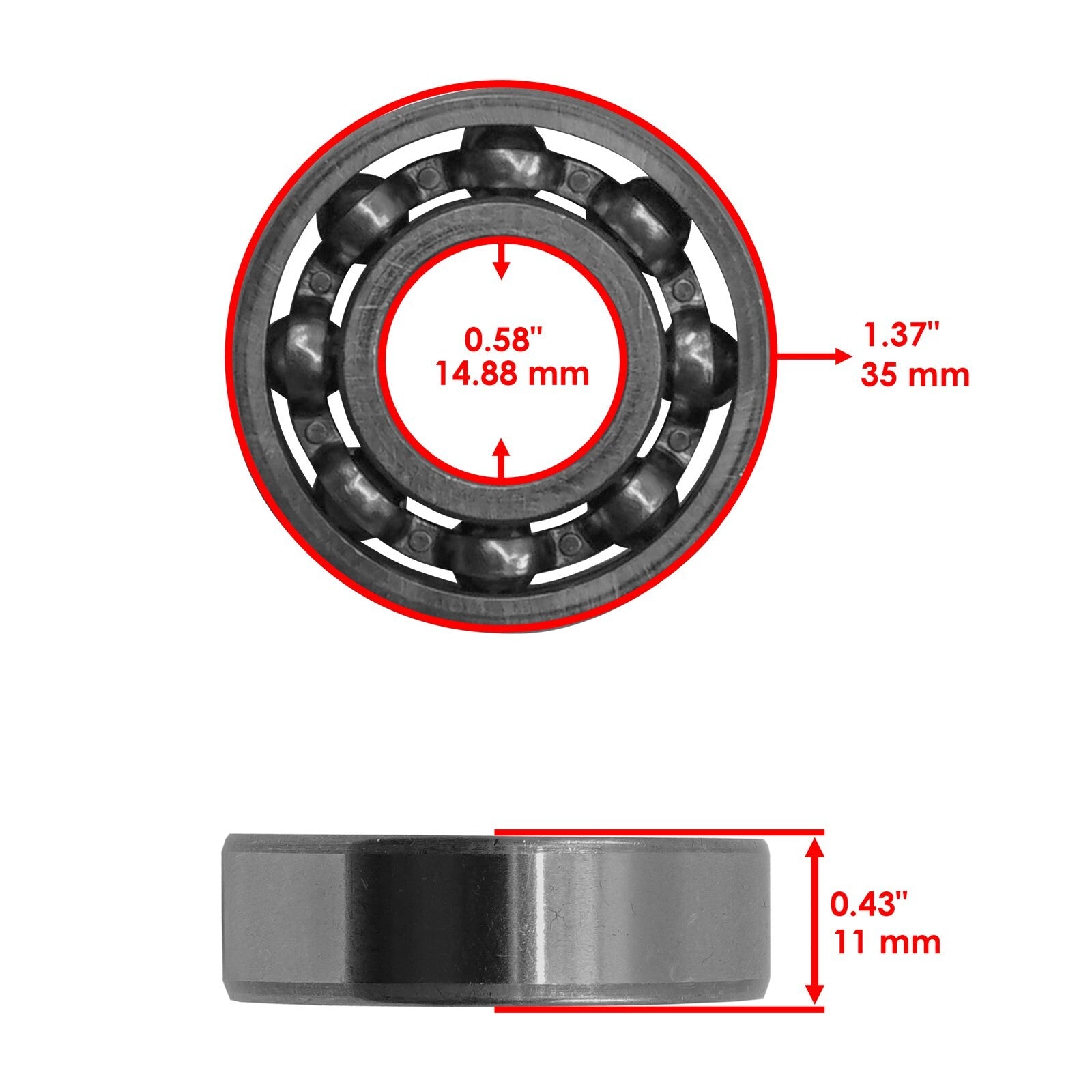 Transmission Ball Bearing Replacement for Honda ATC200 (1982–1983)