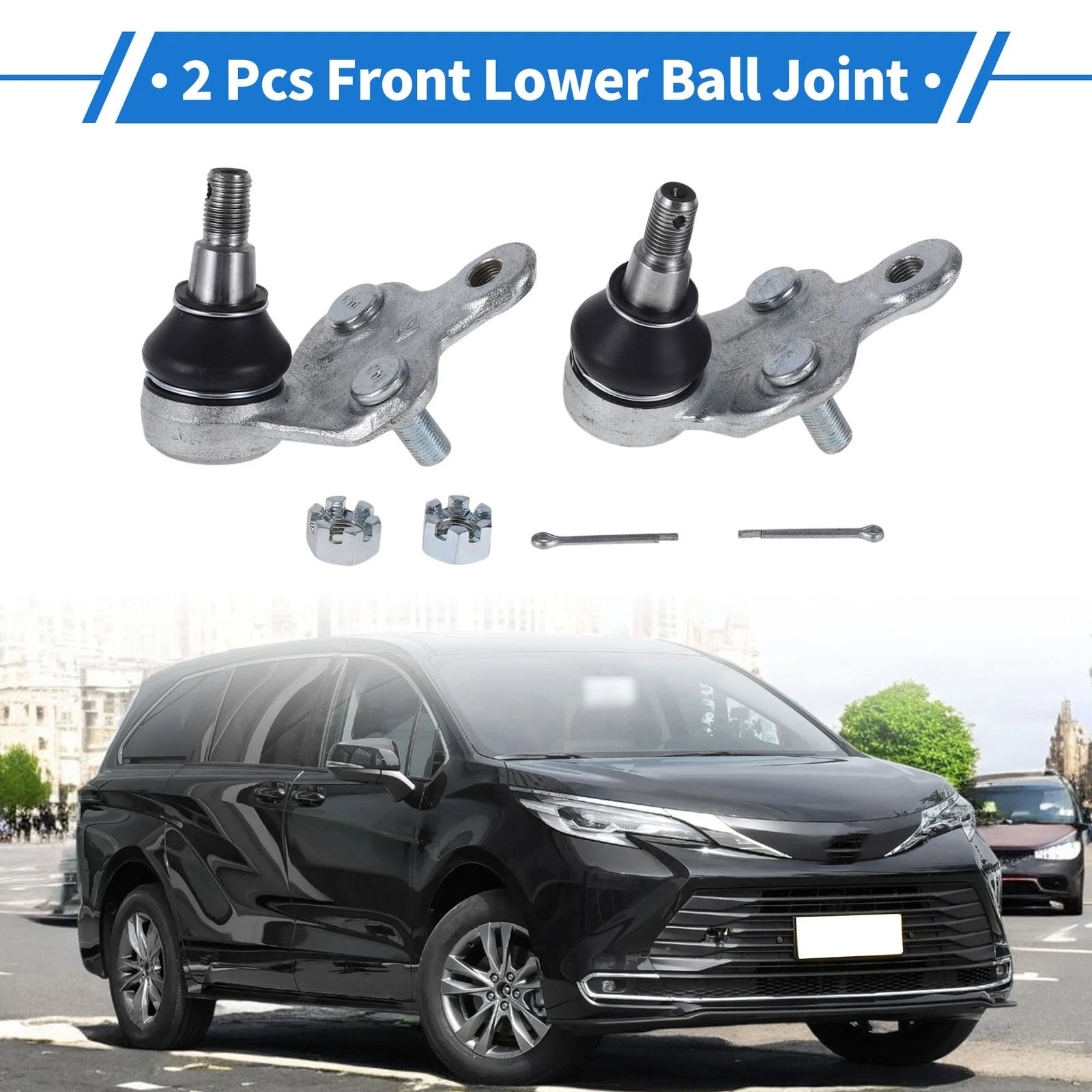 Pair Front Lower Ball Joints Replacement for Toyota Camry (2001–2006)
