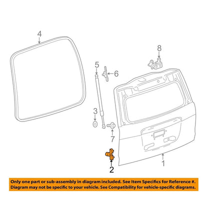 For 2015-2020 TAHOE YUKON LOWER TAILGATE RUBBER BUMPER REPLACEMENT PART 84655838