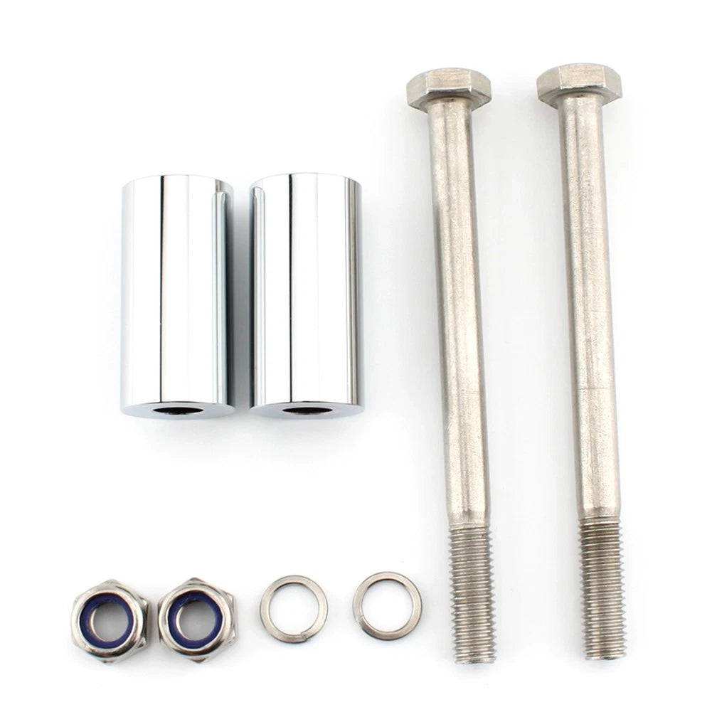 2" Handlebar Riser Bracket Kit Chrome for Kawasaki Vulcan 800 900 1500 1600 2000