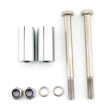 2" Handlebar Riser Bracket Kit Chrome for Kawasaki Vulcan 800 900 1500 1600 2000